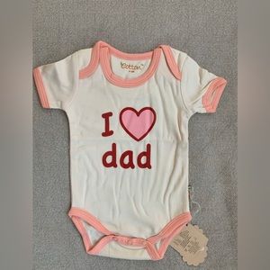 Eotton Certified Organic Cotton “I Love Dad” Bodysuit
